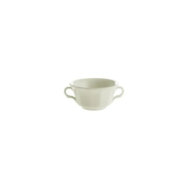 La Cartuja de Sevilla Set de 12 tazas de consomé con platillos colección Ochavada Blanca > Set Y Servicios|Boles Y Tazas De Consomé