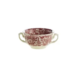 La Cartuja de Sevilla Set de 12 tazas de consomé con platillos colección 202 Rosa > Set Y Servicios|Boles Y Tazas De Consomé