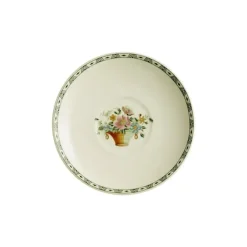 La Cartuja de Sevilla Set de 12 tazas de consomé con platillos colección Canasto Floral > Set Y Servicios|Boles Y Tazas De Consomé