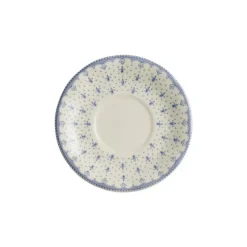 La Cartuja de Sevilla Set de 4 tazas de desayuno con platillos colección Flor de Lis Azul > Set De Tazas Con Platillos