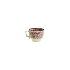 La Cartuja de Sevilla Set de 12 tazas de desayuno con platillos colección 202 Rosa > Set De Tazas Con Platillos