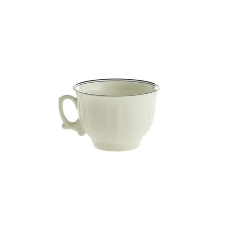 La Cartuja de Sevilla Set de 12 tazas de desayuno con platillos colección Basic Line Blue > Set De Tazas Con Platillos