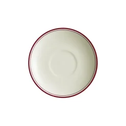 La Cartuja de Sevilla Set de 12 tazas de desayuno con platillos colección Basic Line Red > Set De Tazas Con Platillos