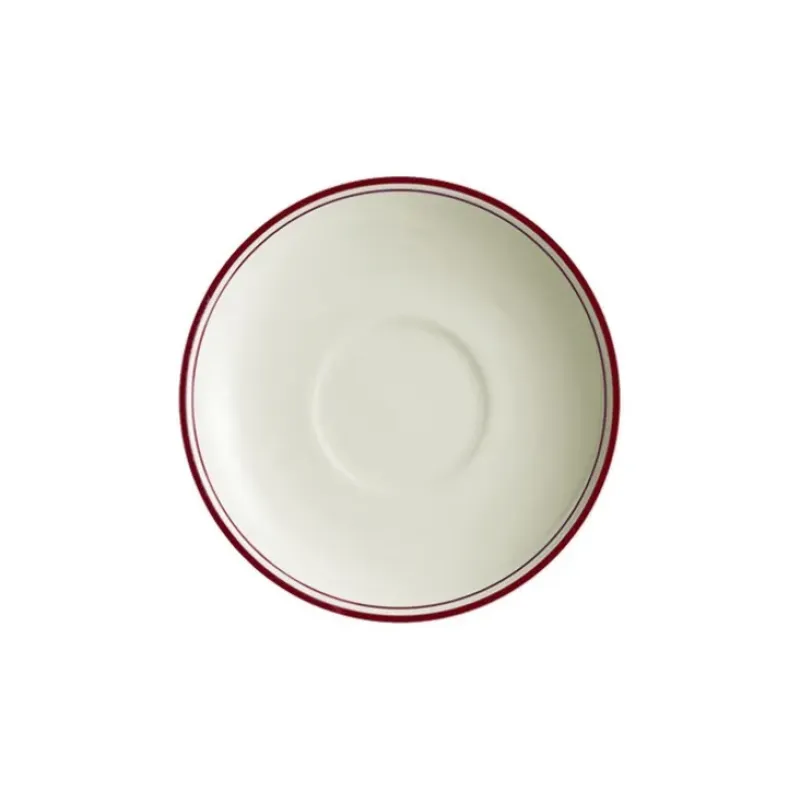 La Cartuja de Sevilla Set de 12 tazas de desayuno con platillos colección Basic Line Red > Set De Tazas Con Platillos