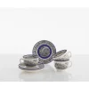 La Cartuja de Sevilla Set de 12 tazas de desayuno con platillos colección Negro Vistas Blue by Aaron Stewart > Set De Tazas Con Platillos