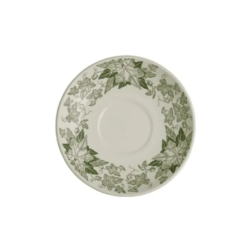 La Cartuja de Sevilla Set de 6 tazas de desayuno con platillos colección Yedra > Set De Tazas Con Platillos