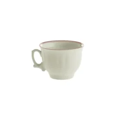 La Cartuja de Sevilla Set de 6 tazas de desayuno con platillos colección Basic Line Red > Set De Tazas Con Platillos