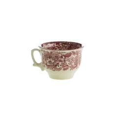 La Cartuja de Sevilla Set de 6 tazas de desayuno con platillos colección 202 Rosa > Set De Tazas Con Platillos