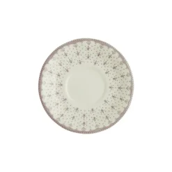 La Cartuja de Sevilla Set de 6 tazas de desayuno con platillos colección Flor de Lis Rosa > Set De Tazas Con Platillos