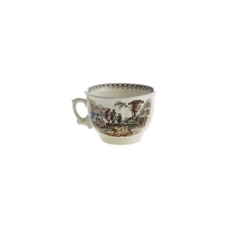 La Cartuja de Sevilla Set de 4 tazas de té con platillos colección Atenea > Set De Tazas Con Platillos