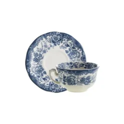 La Cartuja de Sevilla Set de 4 tazas de té con platillos colección Ceilán > Set De Tazas Con Platillos