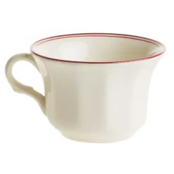 La Cartuja de Sevilla Set de 4 tazas de té con platillos colección Basic Line Red > Set De Tazas Con Platillos