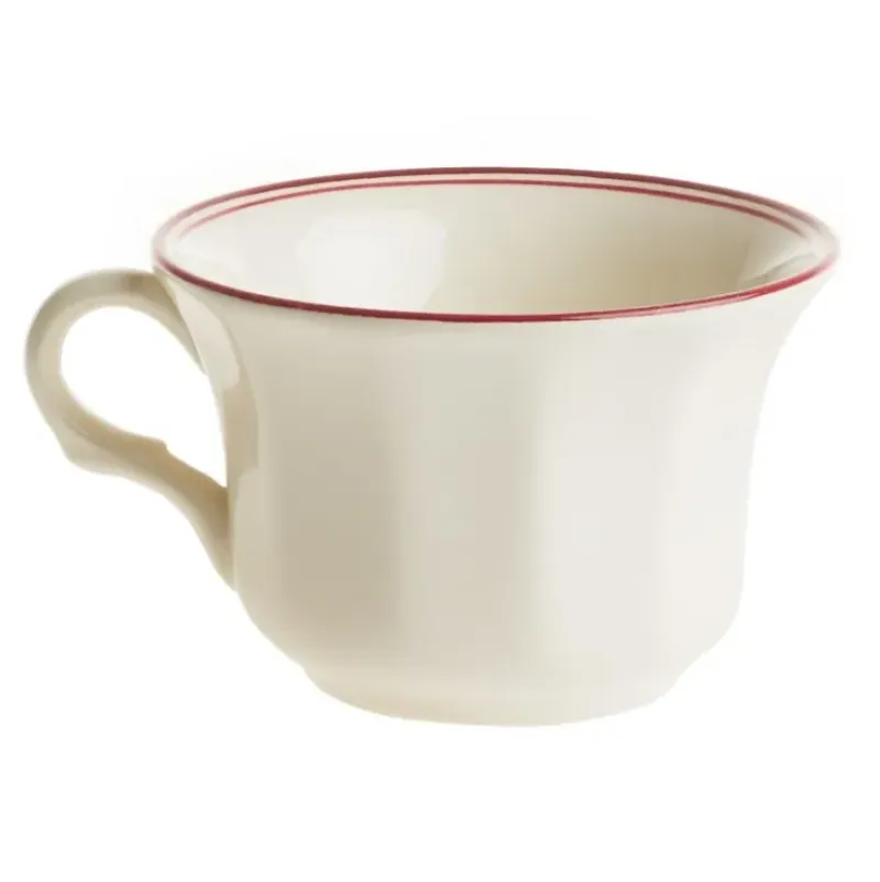 La Cartuja de Sevilla Set de 4 tazas de té con platillos colección Basic Line Red > Set De Tazas Con Platillos