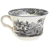 La Cartuja de Sevilla Set de 4 tazas de té con platillos colección Negro Vistas Blue by Aaron Stewart > Set De Tazas Con Platillos