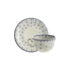 La Cartuja de Sevilla Set de 4 tazas de té con platillos colección Flor de Lis Azul > Set De Tazas Con Platillos