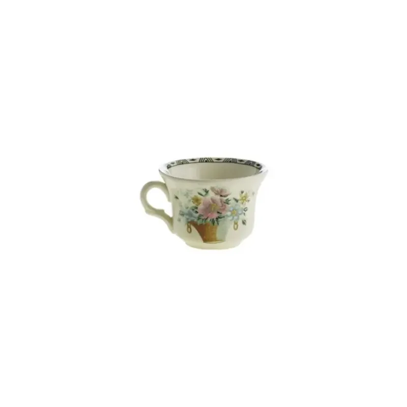 La Cartuja de Sevilla Taza de café colección Canasto Floral > Tazas