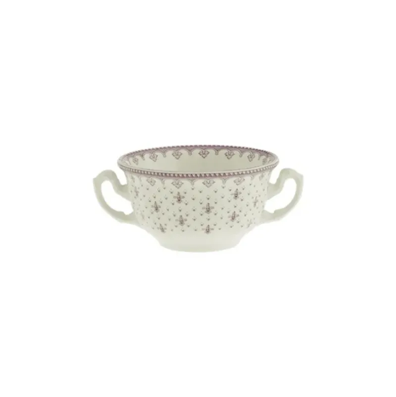 La Cartuja de Sevilla Taza de consomé colección Flor de Lis Rosa > Boles Y Tazas De Consomé