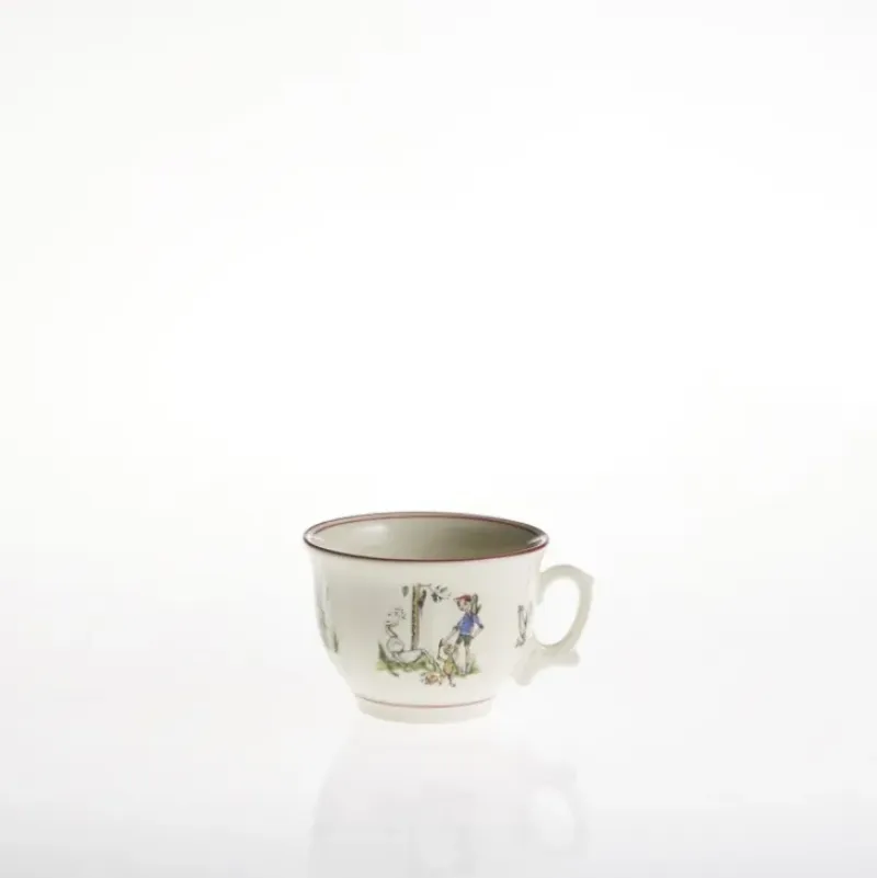 La Cartuja de Sevilla Taza de desayuno infantil niña color rojo > Tazas|Vajillas Infantiles