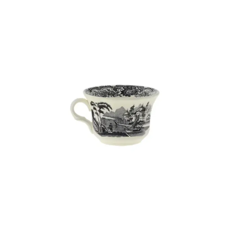 La Cartuja de Sevilla Taza de té colección Negro Vistas > Tazas