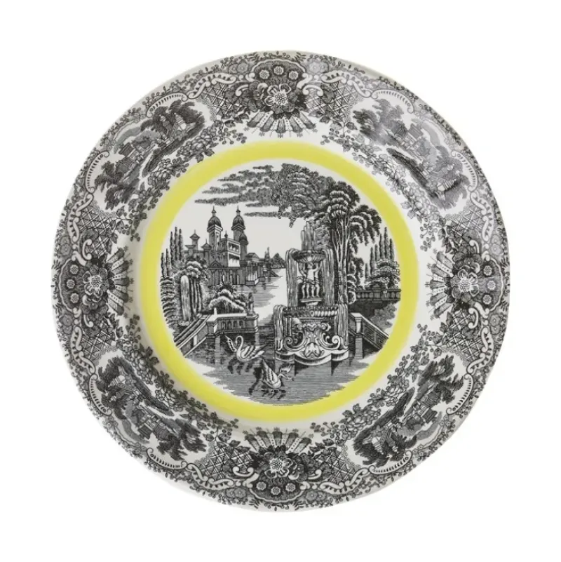 La Cartuja de Sevilla Vajilla completa de 42 piezas colección Negro Vistas Yellow by Aaron Stewart > Vajillas