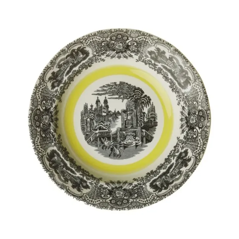 La Cartuja de Sevilla Vajilla completa de 42 piezas colección Negro Vistas Yellow by Aaron Stewart > Vajillas