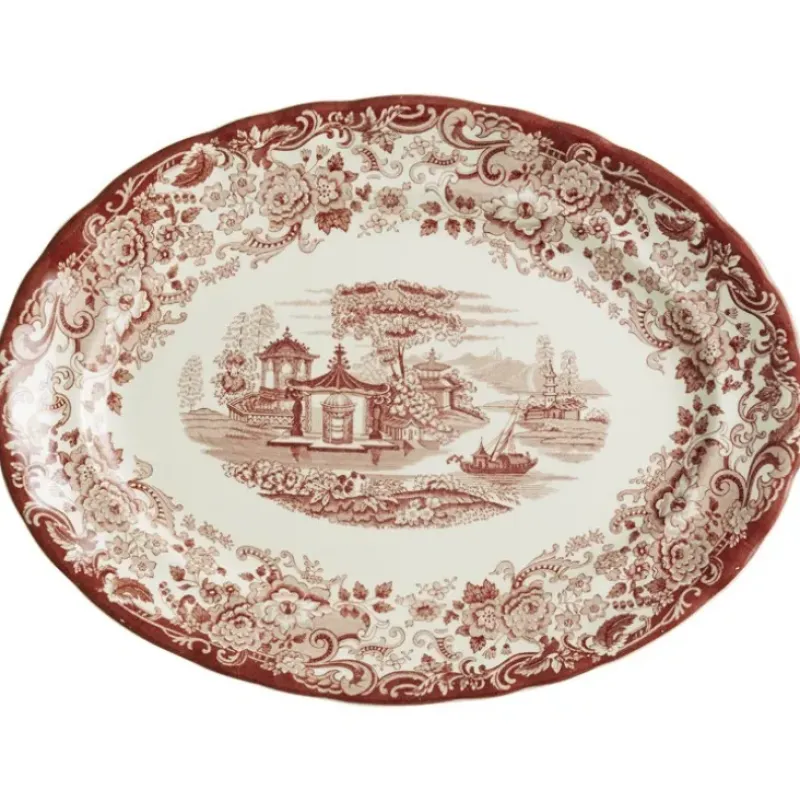 La Cartuja de Sevilla Vajilla completa de 56 piezas colección 202 Rosa > Vajillas