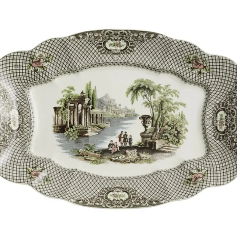 La Cartuja de Sevilla Vajilla completa de 56 piezas colección Atenea > Vajillas