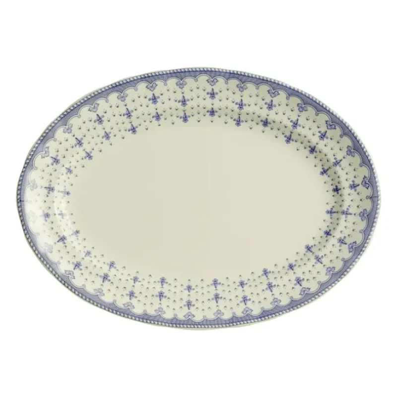 La Cartuja de Sevilla Vajilla completa de 20 piezas colección Flor de Lis Azul > Vajillas